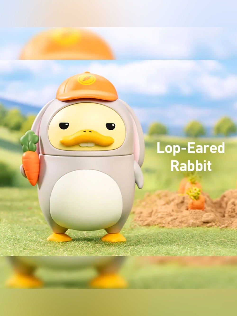 Pop Mart Duckoo Farm Series Lop-Eared Rabbit Figurine Vinyl Toy